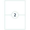 rillprint Self-adhesive Sticker Labels 210x148 mm 1000 Sheets White