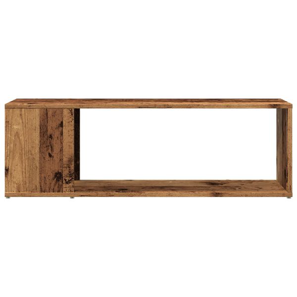 vidaXL TV Cabinet Old Wood 100x24x32 cm Engineered Wood