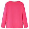 Kids' T-shirt with Long Sleeves Bright Pink 92