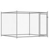 vidaXL Dog Cage with Doors Grey 10x2x1.5 m Galvanised Steel