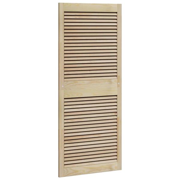vidaXL Cabinet Door 2 pcs Natural 140.5 x 2 x 59.5 cm Solid Pine Wood