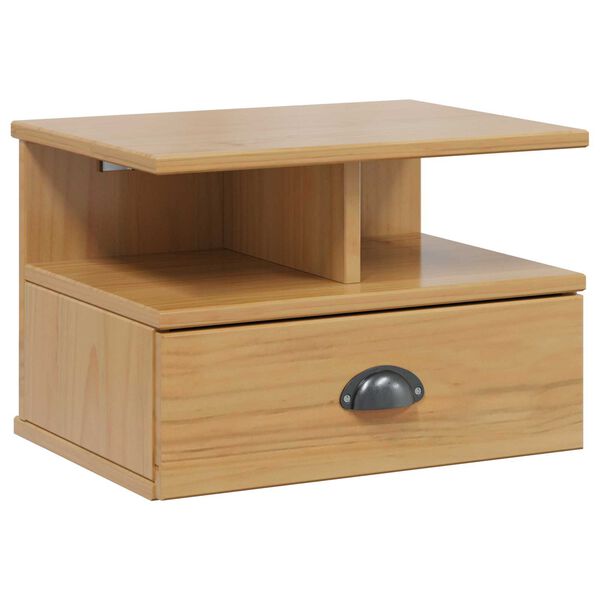 vidaXL Bedside Cabinet with Drawer Hill Honey Brown 40 x 31 x 27 cm