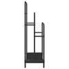 vidaXL Cloth Rack Black Oak 60 x 30 x 100.5 cm Engineered wood