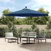 vidaXL Cantilever Garden Parasol with LED Lights Azure Blue 350 cm