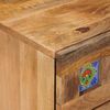 vidaXL Bedside Cabinet Natural 50 x 33 x 62 cm Solid Mango Wood