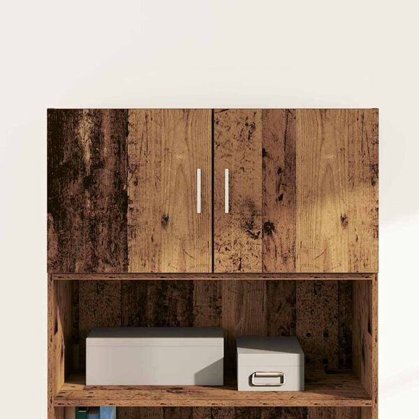 vidaXL Wall Cabinet Old wood 80 x 42.5 x 40 cm Engineered wood