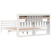 vidaXL Bookcase Bed without Mattress White 180x200 cm Super King Solid Wood Pine