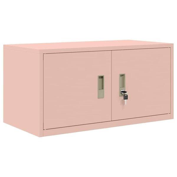 vidaXL Storage Cabinet Pink 80 x 40 x 40 cm Steel