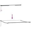 vidaXL Retractable Awning Black 450 x 300 cm Polyester and Metal