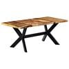 vidaXL Dining Table 180x90x75 cm Solid Acacia Wood