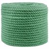 vidaXL Jute Rope 10 mm Green 100% Tossa jute