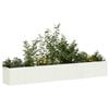 vidaXL Planter White 280x40x40 cm Cold-rolled Steel