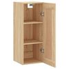 vidaXL Wall Mounted Cabinet Sonoma Oak 34.5x34x90 cm Engineered Wood