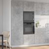 vidaXL Refrigerator Cabinet Lyon Concrete Grey 60x57x207 cm Engineered Wood