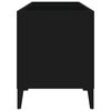 vidaXL Record Cabinet Black 74.5x38x48 cm Engineered Wood