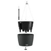 LECHUZA Hanging Planter NIDO Cottage 35 ALL-IN-ONE Granite