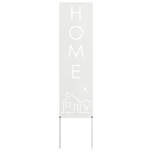vidaXL Garden Privacy Screen White 32 x 140 cm Cold-rolled steel