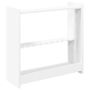 vidaXL Billiard Cue Stand Engineered Wood 60 x 20 x 57 cm White