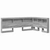 vidaXL Storage Headboard Grey Sonoma Engineered Wood