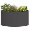 vidaXL Garden Planter 5 pcs Black 40 x 40 x 20 cm Cold-rolled Steel