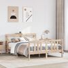 vidaXL Bed Frame with Headboard without Mattress 120x200 cm