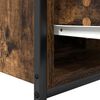 vidaXL Bathroom Basin Cabinet with Drawers Smoked Oak 60x34.5x60 cm