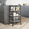 vidaXL Kitchen Trolley Grey Sonoma 45x35x89.5 cm Engineered Wood