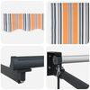 vidaXL Retractable Awning Manual Polyester