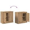 vidaXL Sideboards with Drawer 3 pcs Artisan Oak 70 x 35.5 x 67.5 cm