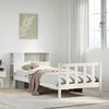 vidaXL Bookcase Bed without Mattress White 90x190 cm Single Solid Wood Pine
