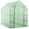 vidaXL Walk-in Greenhouse with 12 Shelves Steel 143x214x196 cm