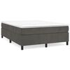 vidaXL Box Spring Bed Frame Dark Grey Velvet (US/AU Only)