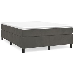 vidaXL Box Spring Bed Frame Dark Grey Velvet (US/AU Only)