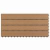 vidaXL Decking Tile 6 pcs Brown 60 x 30 cm WPC