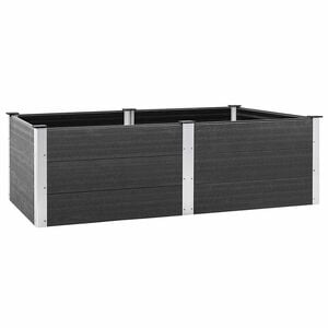 vidaXL Garden Raised Bed 200x100x54 cm WPC Grey