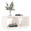 vidaXL Coffee Table White 80x50x40 cm Solid Wood Pine