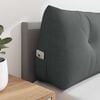vidaXL Back Pillow Dark Grey 100 x 24 x 50 cm Fabric
