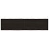 vidaXL Table Top Dark Brown 200x50x(2-6) cm Treated Solid Wood Live Edge