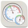 vidaXL Thermo Hygrometer White 7.5 x 7.5 x 1.2 cm ABS