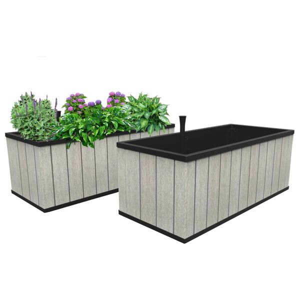 Keter Garden Planter Sequoia Large Grey PP 240933