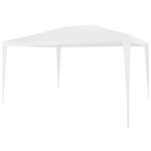 vidaXL Party Tent | White | Polyethylene roof and steel frame | 3x4 metres
