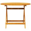 vidaXL Garden Dining Set Folding 5 pcs Brown Solid acacia wood