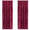 vidaXL Velvet Curtains 2 pcs Wine red 225 x 140 cm Velvet
