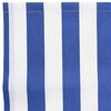 vidaXL Awning Replacement Blue and White 1000 x 160 cm