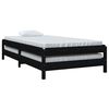 vidaXL Stack Bed without Mattress Black 90x200 cm Solid Wood Pine