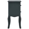 vidaXL Bedside Cabinet Grey 43x32x65 cm MDF