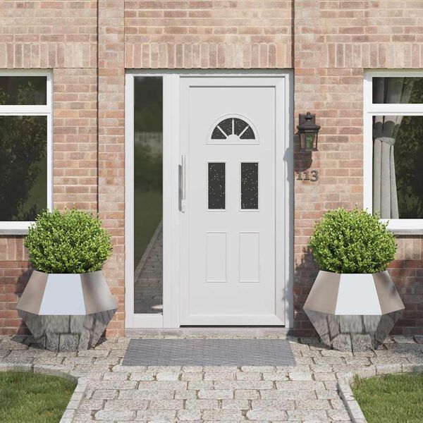 vidaXL Planter 2 pcs Silver 75 x 75 x 60 cm Stainless Steel