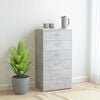 vidaXL Sideboard with 6 Drawers Concrete Grey 50x34x96 cm Engineered Wood