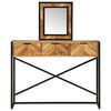 vidaXL Dressing Table Brown 100 x 40 x 120 cm Solid Acacia wood