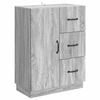 vidaXL Sideboard Grey Sonoma 66 x 34.5 x 87 cm Engineered Wood
